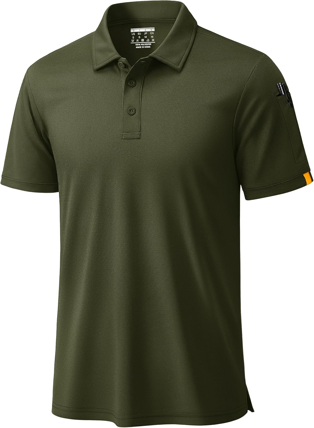 TACVASEN Men's Golf Polo Shirt Short Sleeve Casual Collared Work Shirts Dry Fit Performance Tennis Shirts for Men