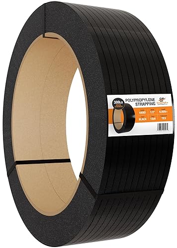 Miniatura 10 de Strapping Pro - Rollo de flejado de polipropileno de grado manual de resistencia industrial para flejado de palés (resistencia a la rotura de 600