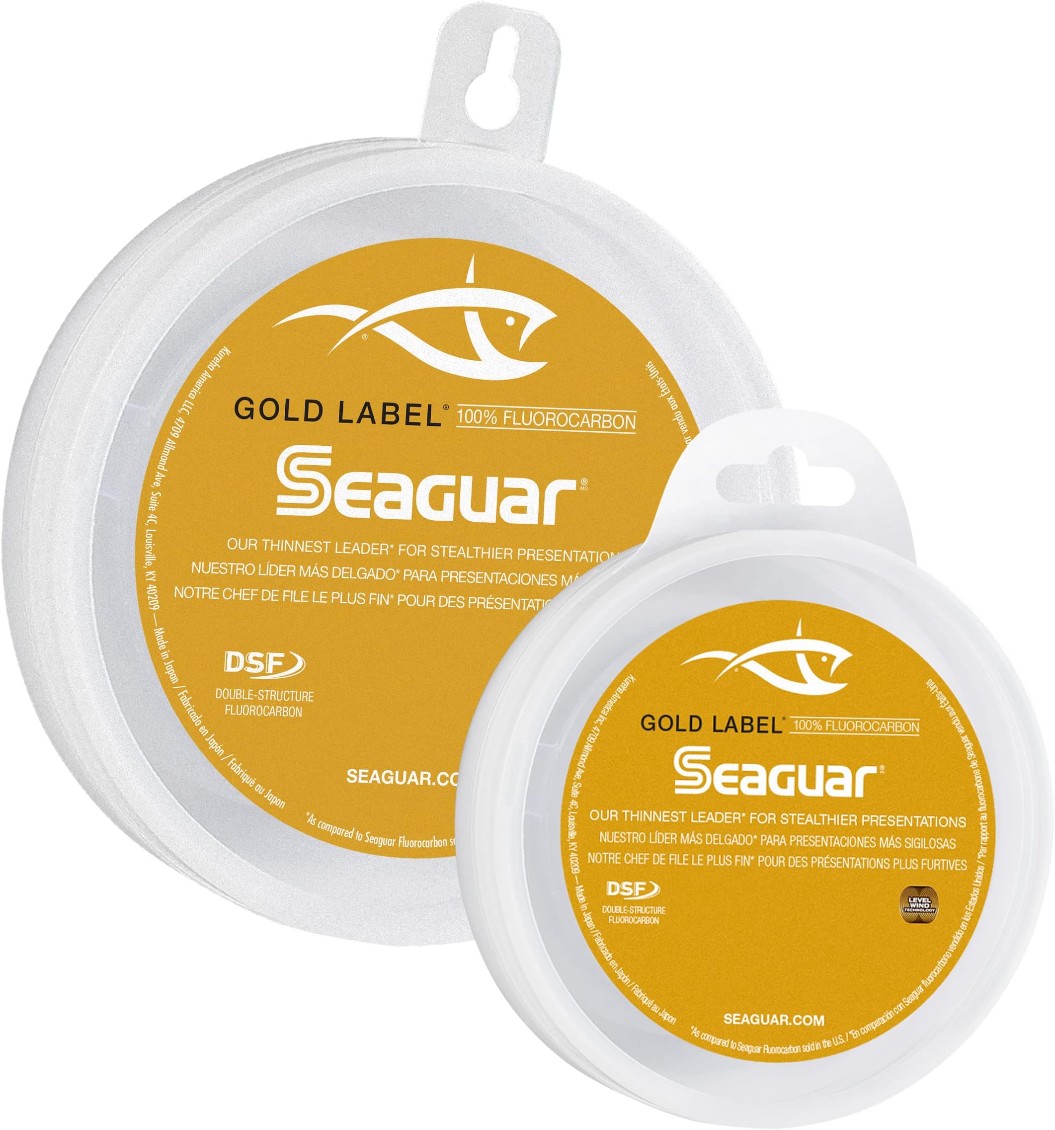 Seaguar Gold Label 100% Fluorocarbon Fishing Line DSF, Freshwater and Saltwater Leader