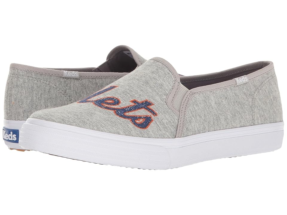 

Keds Double Decker MLB Mets Jersey (Light Gray) Women's Slip on Shoes