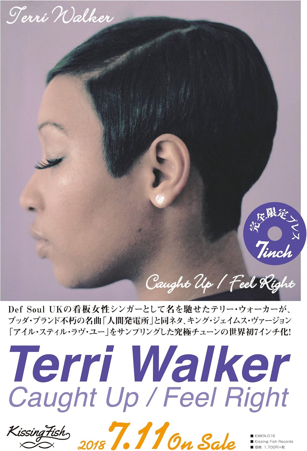 完売品 Terri Walker Caught Up / Feel Right 7◎TERRI WALKER テリー・ウォーカー CAUGHT UP FEEL RIGHT◎