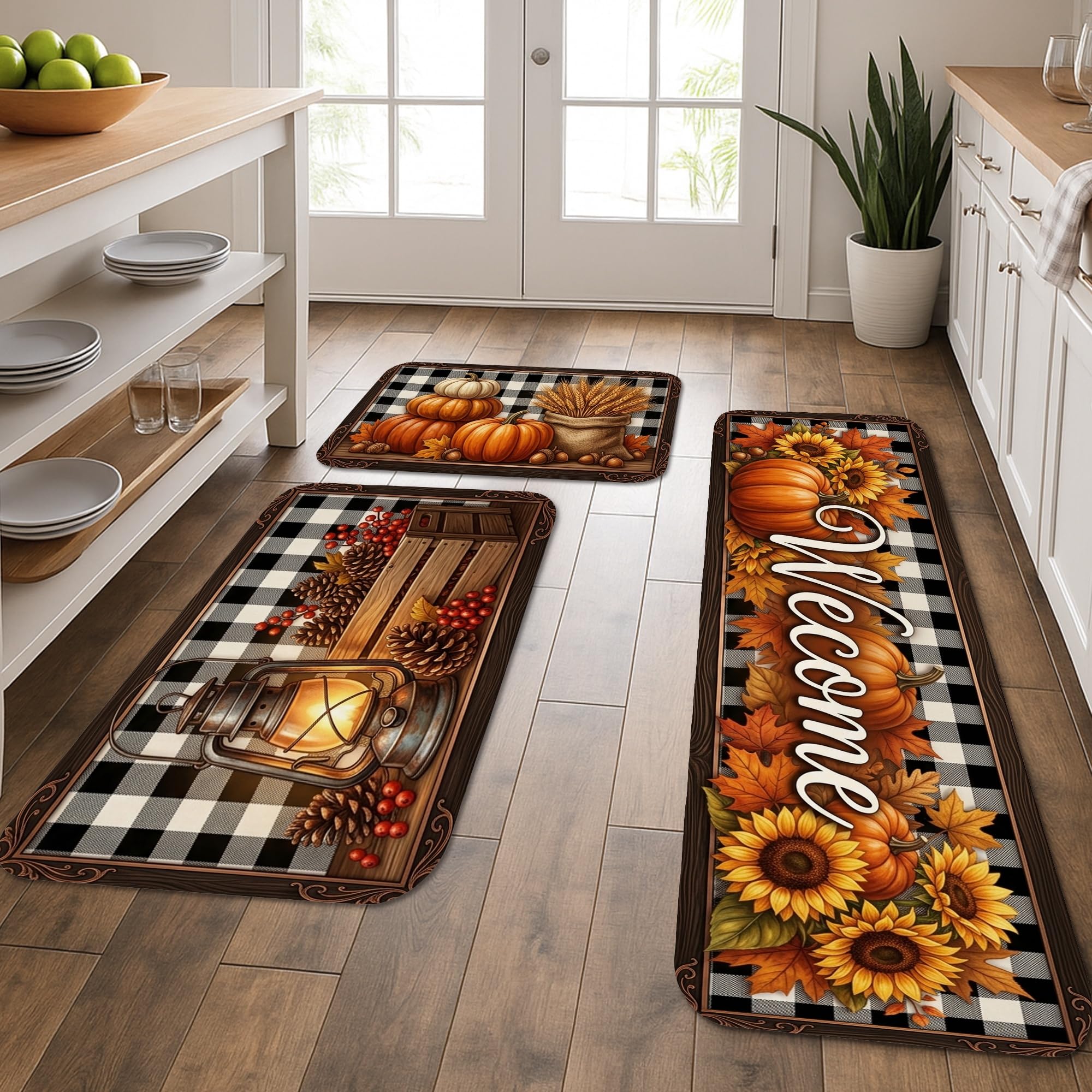 Tapis de sol rembourré anti-fatigue pour cuisine évier et buanderie doux