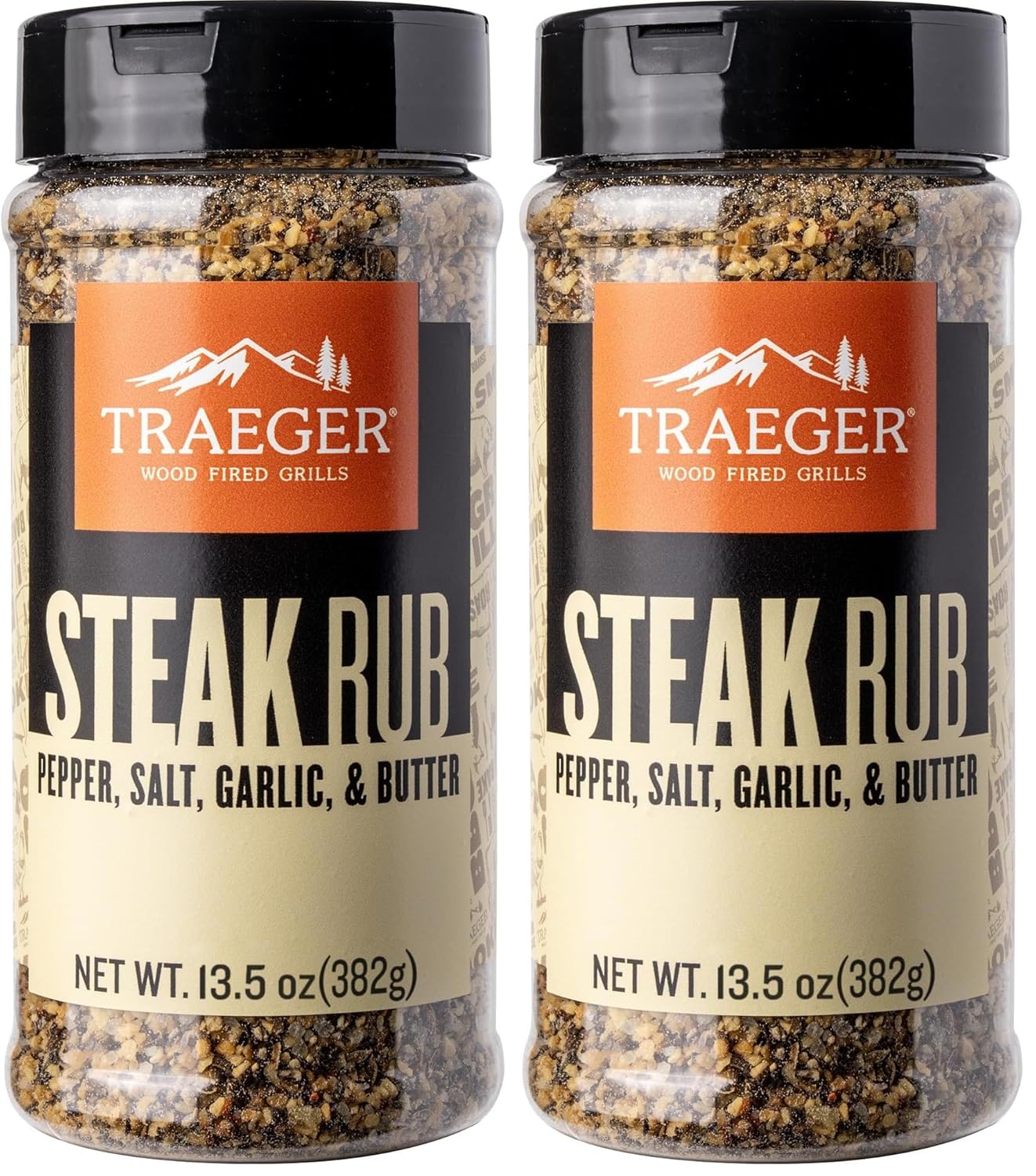 Traeger Grills SPC281 Steak Rub with Pepper, Salt, Garlic, & Butter (Pack of 2)