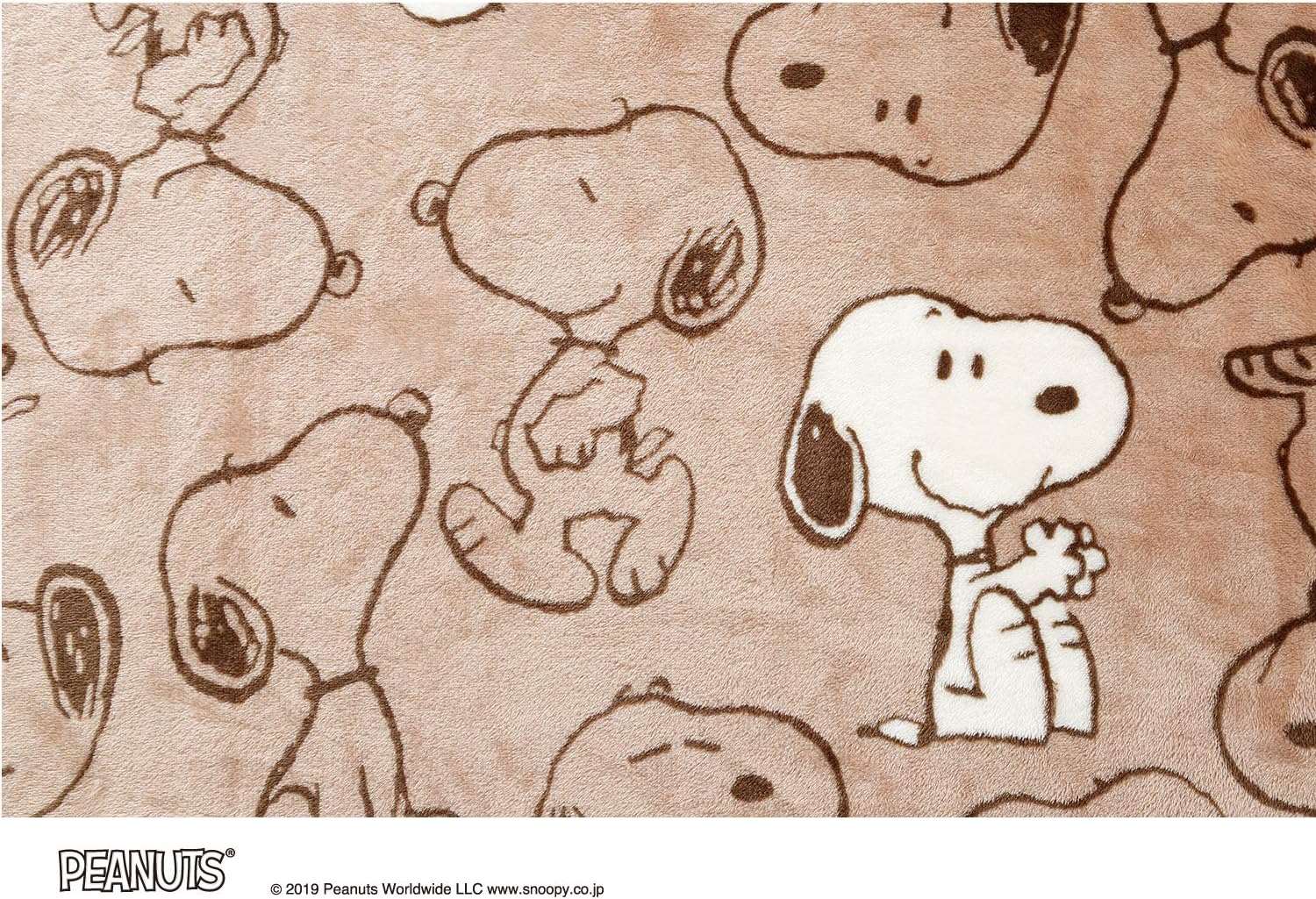 Amazon Co Jp 西川 リビング スヌーピー 毛布 ひざ掛け Peanuts コンパクト 軽量 かわいい こども ふわふわ やわらか 洗える ブラウン ホーム キッチン