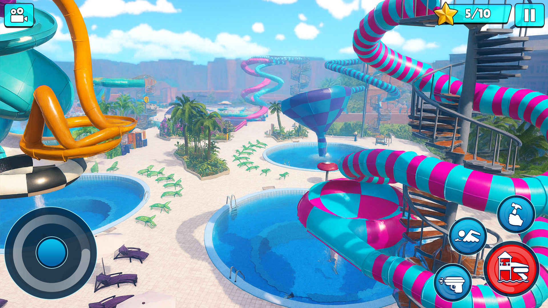 Water Park Fun Family Pool Kids Slides Simulator 3D: Aqua Park Ride ...