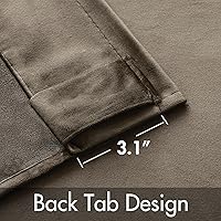 Vista 37 de MIULEE Cortinas de terciopelo de 63 pulgadas de largo, 2 paneles de cortinas opacas de lujo para dormitorio, sala de estar, cortinas de ventana