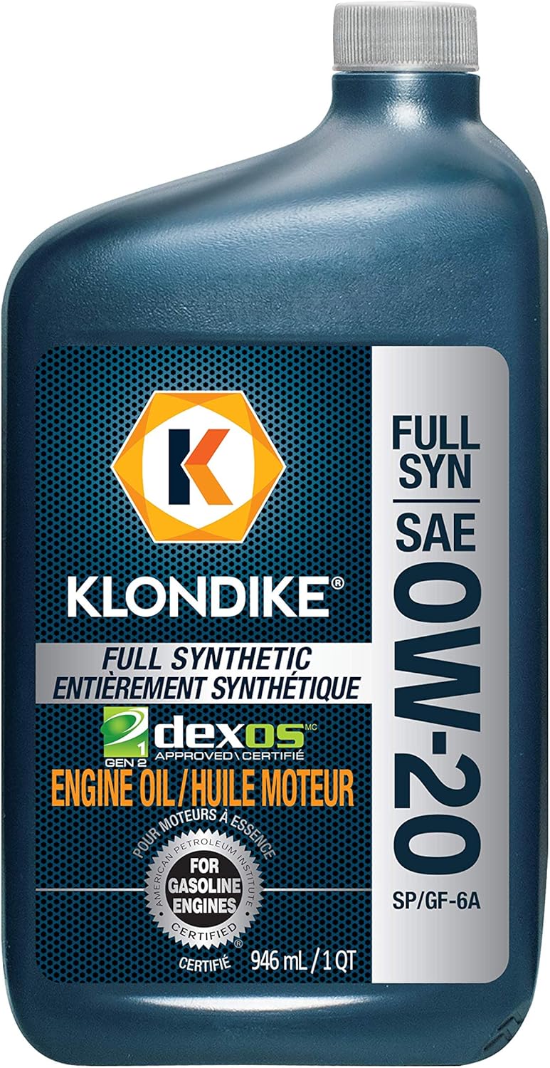 KLONDIKE® 0W20 SP/GF6A dexos1® Full Synthetic Engine Oil, 4.73 L Jug