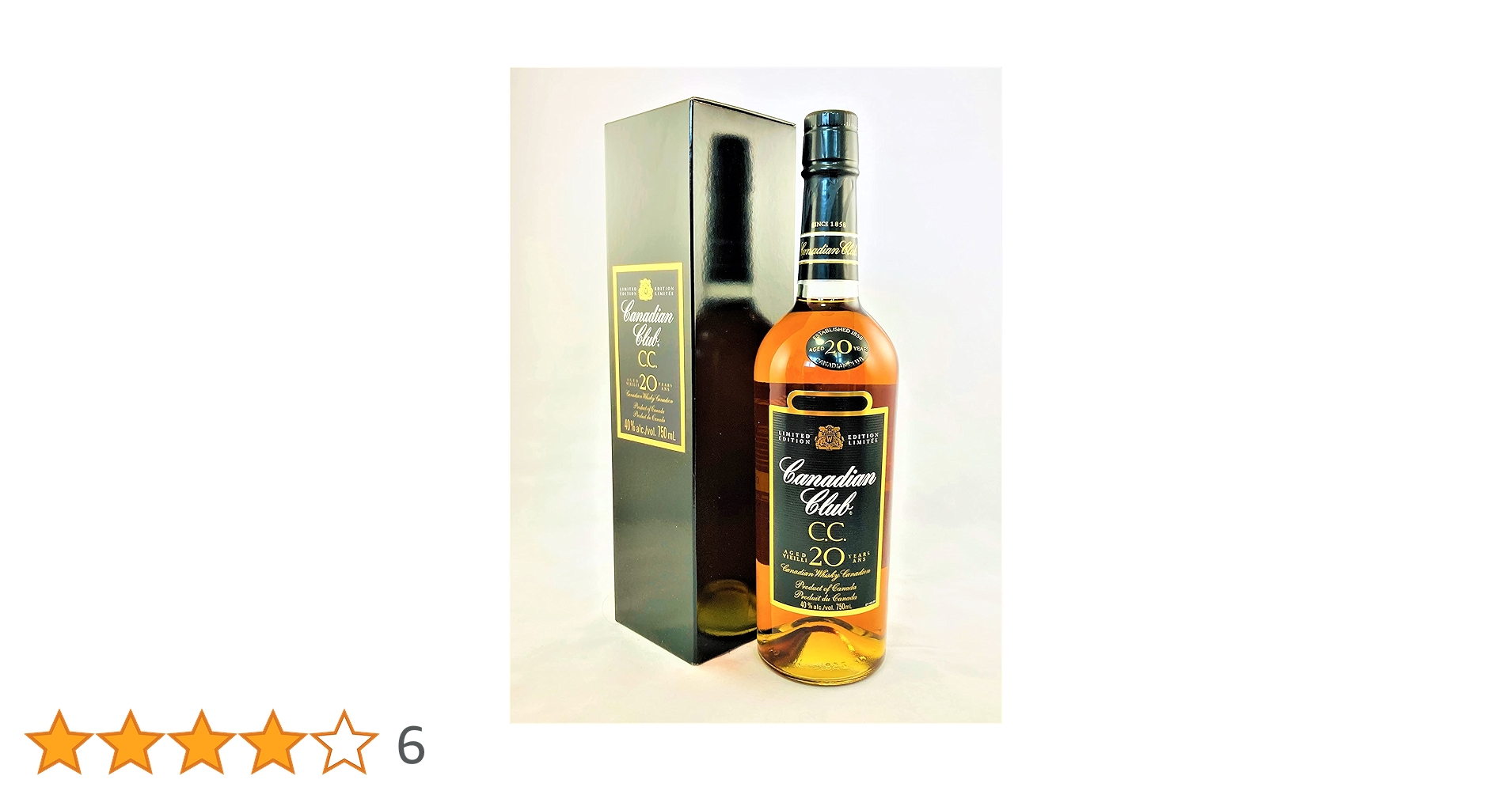 Amazon.co.jp: 【旧ボトル】カナディアンクラブ 20年 40度 750ml