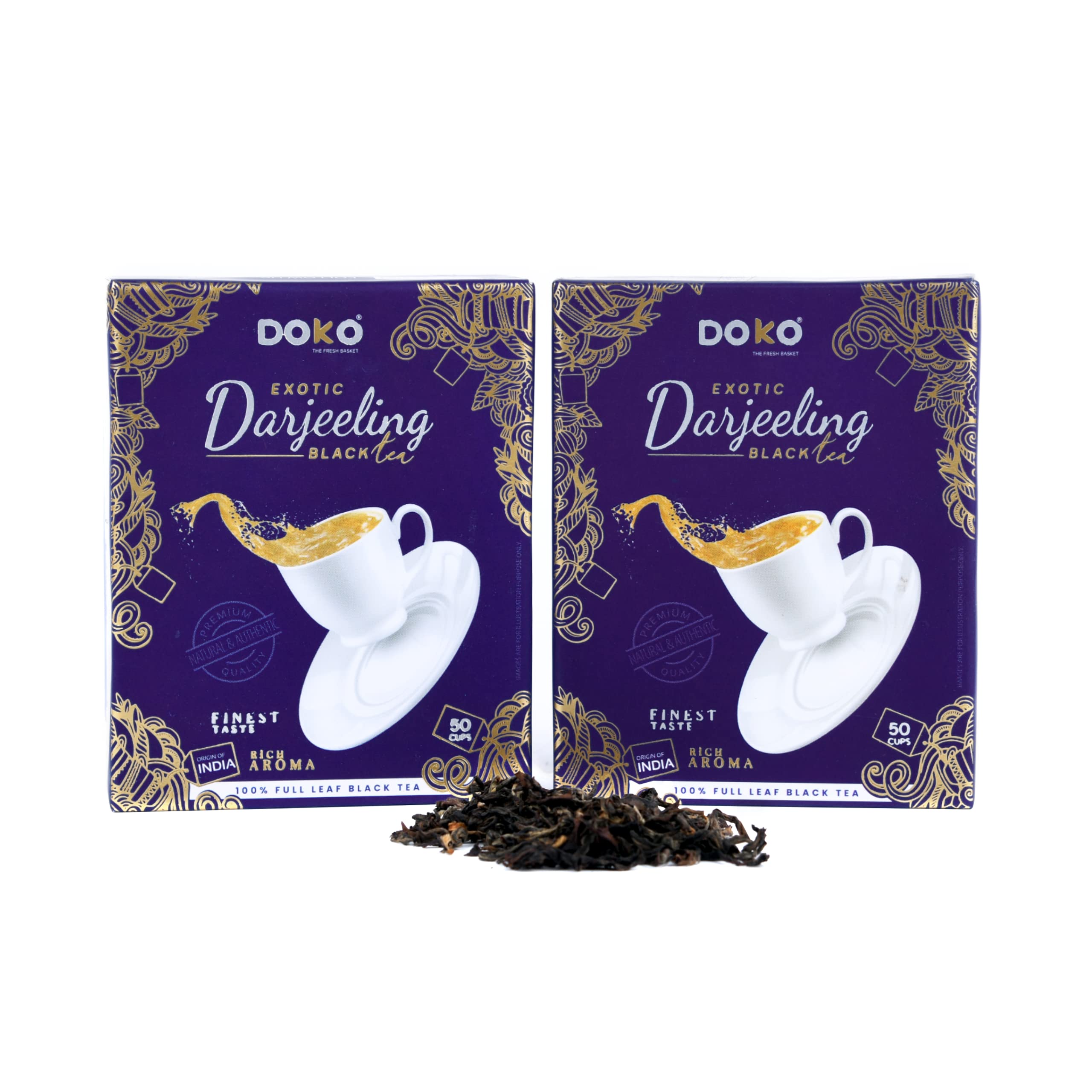 DOKO The Fresh Basket | Exotic Full Leaf Darjeeling Tea, Pack Of 2 (200 Gm) | High Hills Black Tea, Muscatel Flavor, Refreshing Aroma, Darjeeling Loose Leaf Tea. (B09RMMPBQ3) Amazon Price History, Amazon Price Tracker