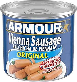 Armour Star Vienna Sausage, Original Flavor, Canned Sausage, 4.6 OZ