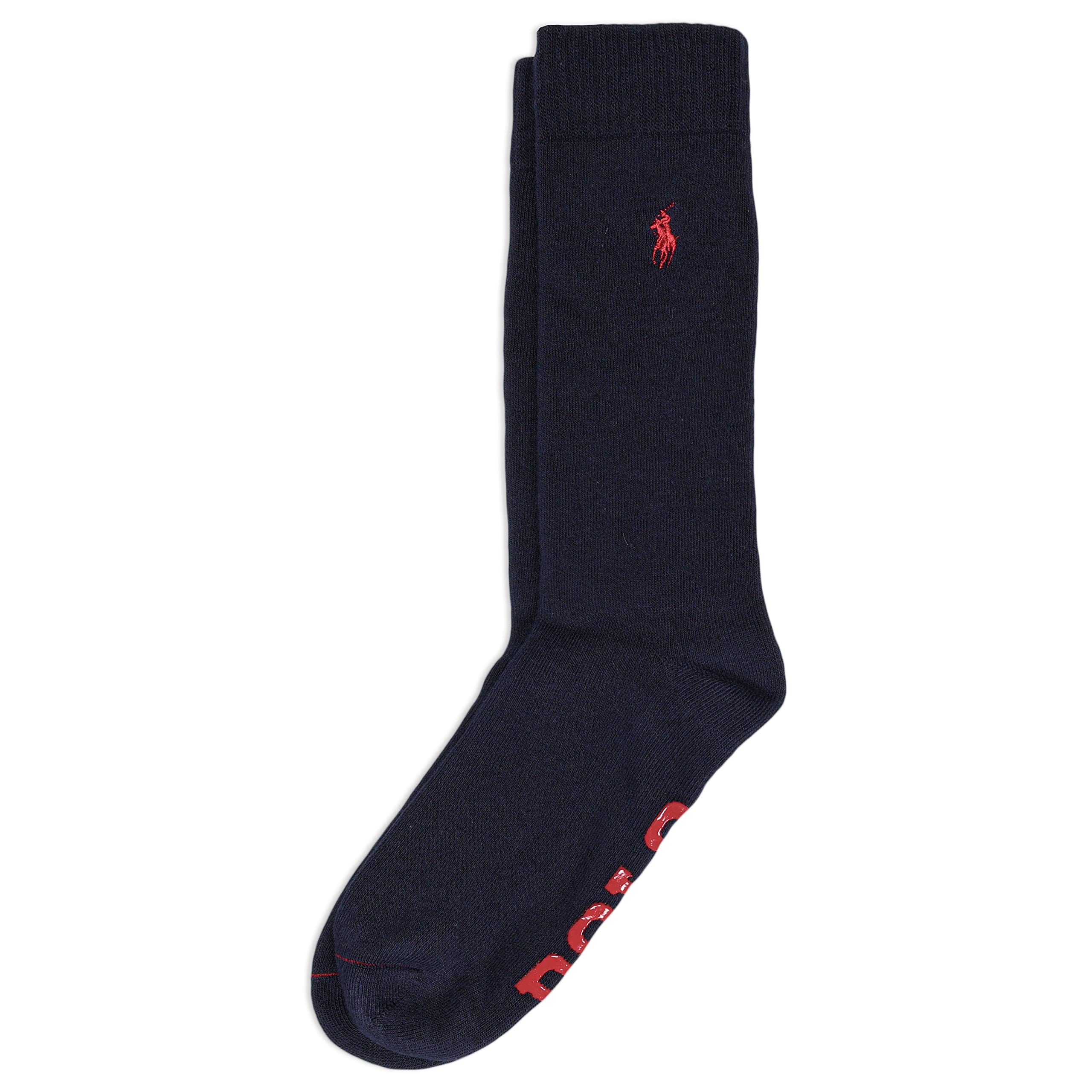 POLO RALPH LAUREN Men's Casual Cozy Gripper Lounge Socks