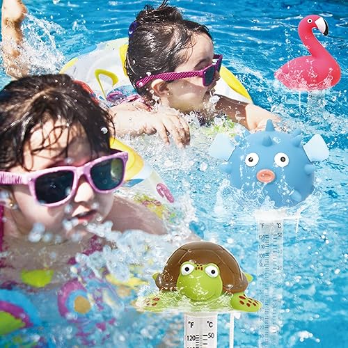 Miniatura 8 de XY-WQ Termómetro flotante para piscina, tamaño grande, fácil de leer para la temperatura del agua con cuerda para piscinas y spas al aire libre e