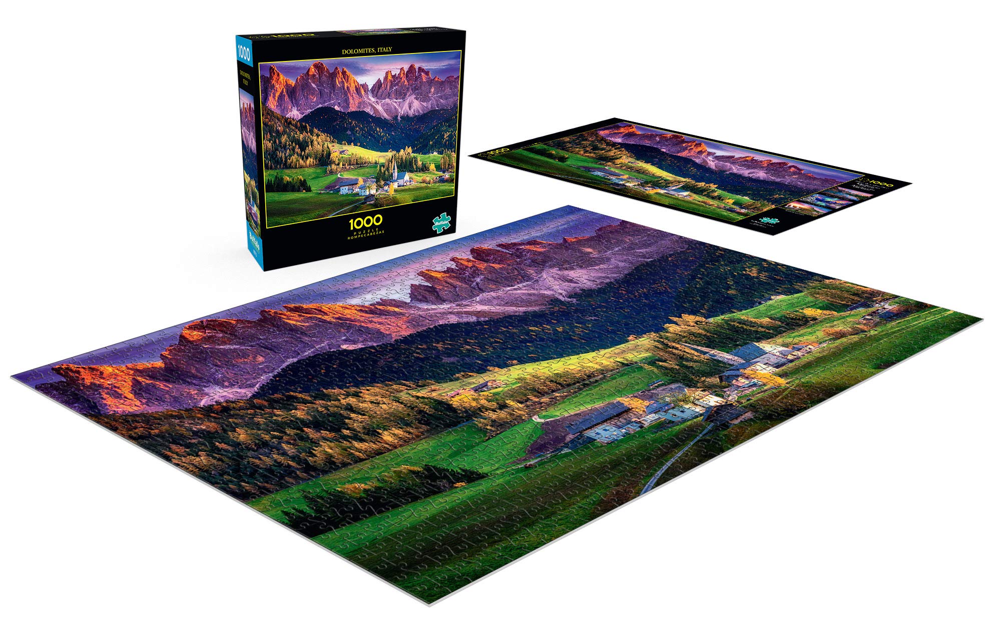 Buffalo Games - Dolomites, Italy - Rompecabezas de 1000 Piezas, Color Verde
