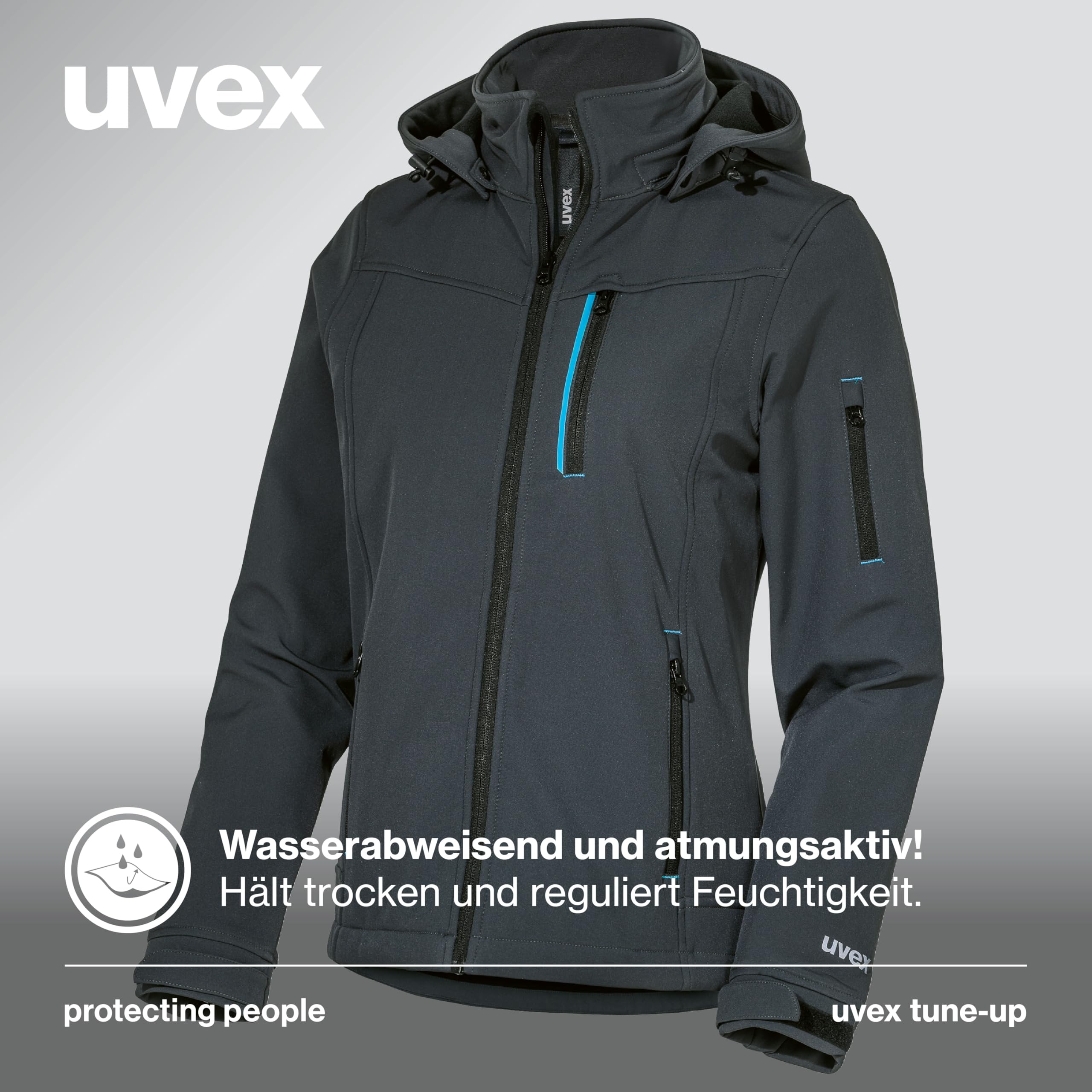 uvex tune-up chaqueta de trabajo softshell mujer repelente al agua
