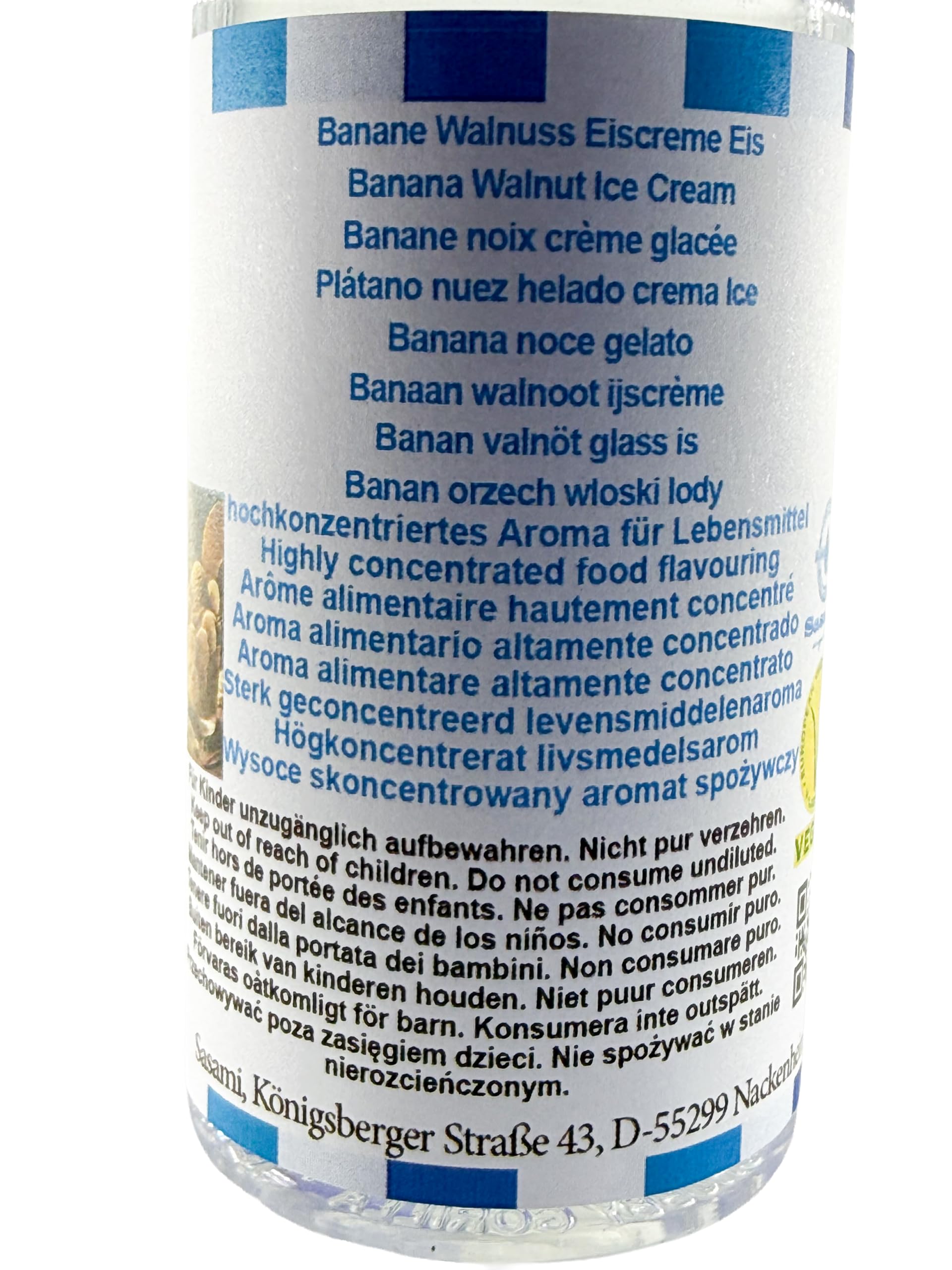Banan orzech włoski lody aromat koncentrat – Wegański – Sasami – 100ml