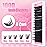 FADLASH Cluster Lashes D Curl Wispy Individual Lashes DIY Eyelash Extension Natural Look Reusable Fluffy Cluster Eyelash Extensions Self Application At Home (100D-0.07D-12-18MIX)