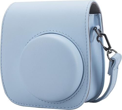 Miniatura 2 de Frankmate Funda para cámara instantánea compatible con Fujifilm Instax Mini 12 11 9 8 bolsa de piel sintética con bolsillo y correa ajustable para