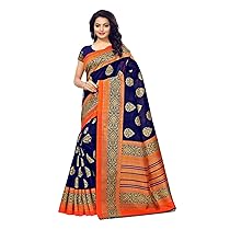 Satrani Art Silk Saree with Blouse Piece