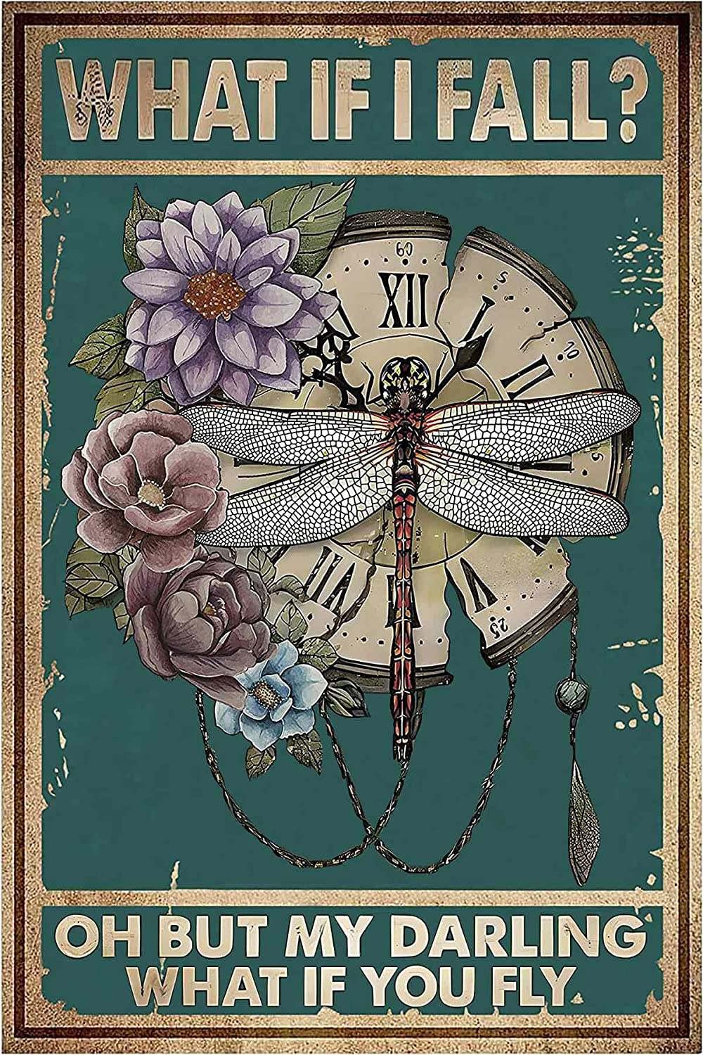 Bestylez Vintage Hippie Poster Eevery Little Thing Is Gonna Be Alright Sign For Home Office Wall Decor (955)