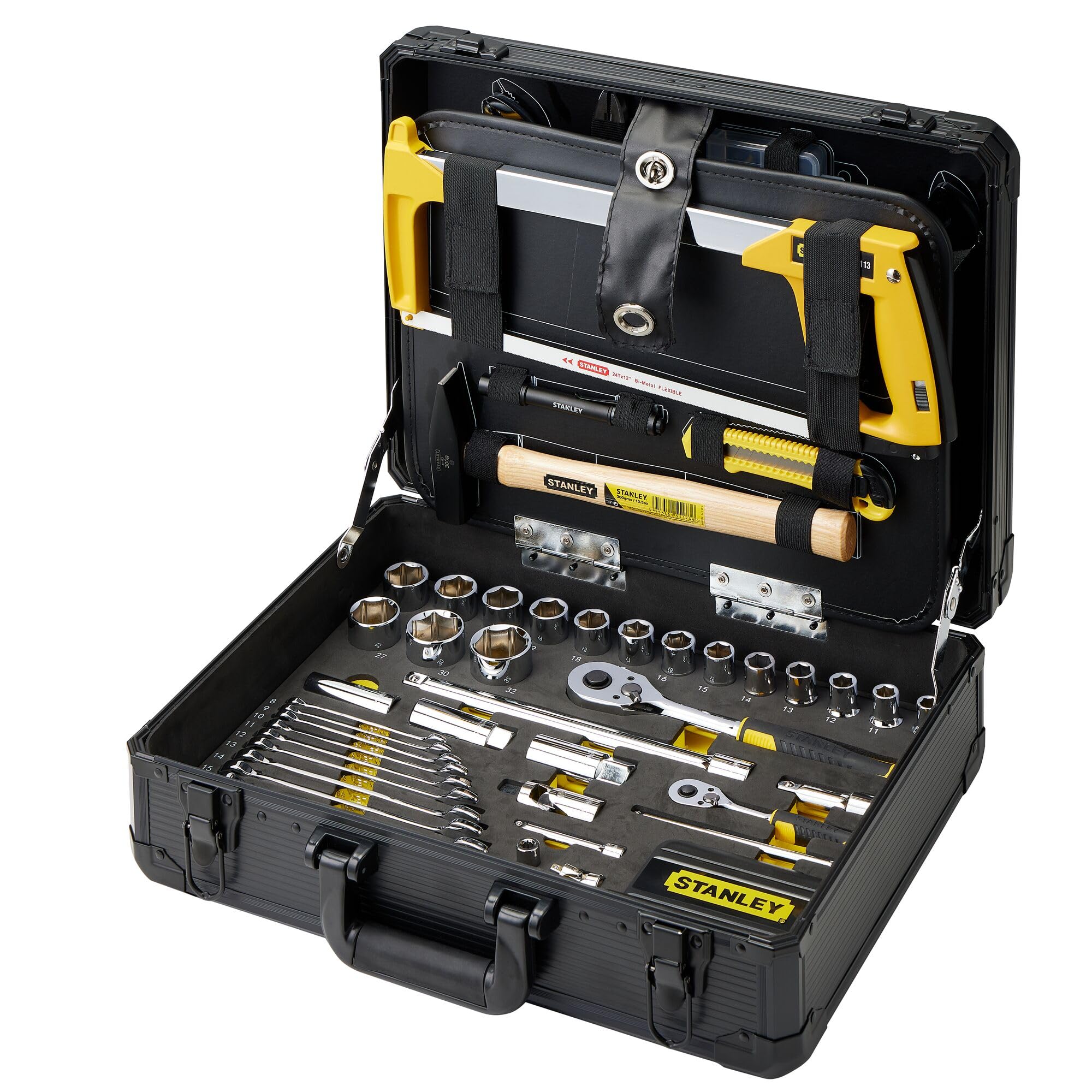 STANLEY STMT98109-1 Maintenance Case with Metal Hinges and Elastic Pockets, 142 Piece
