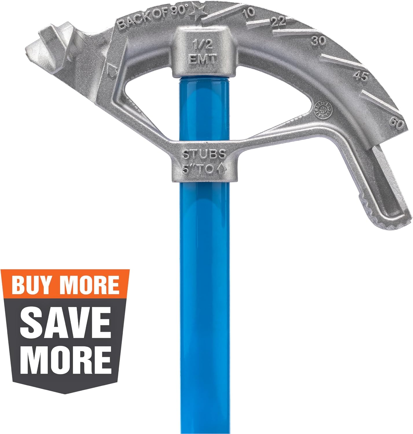 IDEAL Electrical 74-046 Aluminum Bender Head, Conduit Metal Pipe Bender w/handle for 1/2 in. EMT Conduit