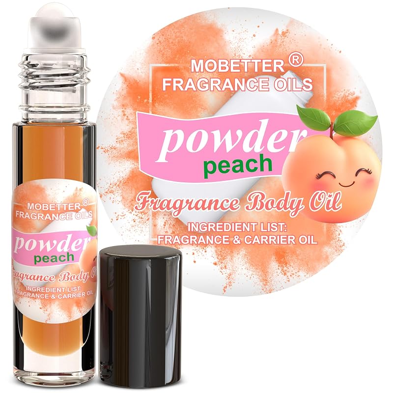 MOBETTER FRAGRANCE OILS Óleo corporal perfumado Powder Peach em roll-on