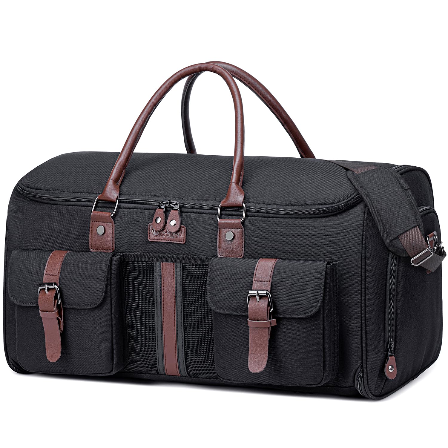Carry on Garment Bag Vessgra 2 in 1 Duffle Bag for Travel Convertible Garment Duffel Bags for Men