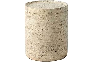SUNBURY Outdoor Travertine Side Table: Elevate Your Patio