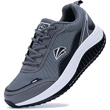 QAUPPE Mens Shoes Walking Arch Support Orthotic Sneakers Plantar Fasciitis Wide Tennis Shoes for Heel and Foot Pain Relief