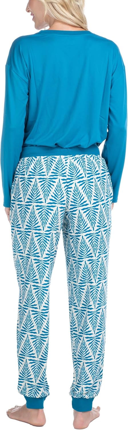 MUK LUKS Lounge Loyalist Sweatshirt and Jogger Pajamas Set, Women's Pjs, Winter Warm - Image 4
