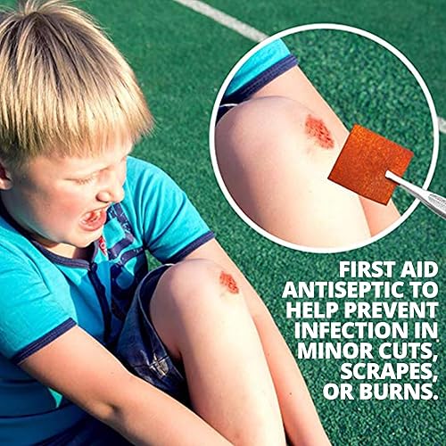 Miniatura 3 de Almohadillas de preparación de yodo  (caja de 200 unidades) almohadillas de solución de preparación de yodo, hisopos de povidona yodo al 10% para