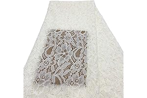 60 Inches Wide Vintage Lace Fabric for Weddings and Crafts