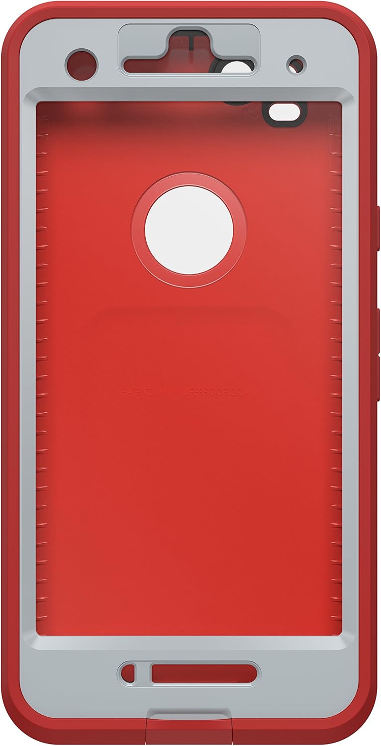 Lifeproof FRĒ Series Waterproof Case for Google Pixel 2 - Retail Packaging - FIRE Run (Cherry Tomato/Sleet/Molten Lava)