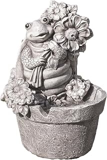 Pudgy Pals by Roman Turtle Garden Fountain 11"