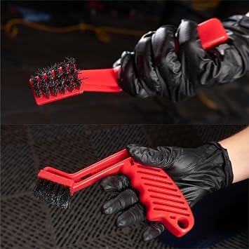 Maxshine Universal Foam Pad Conditioning Brush Wool Buffing & Polishing Pad Cleaner, Red Car Detailing Brush for Cleaning, Reconditioning, Removing Compound, Polish, Wax Residue & Pad Buildup