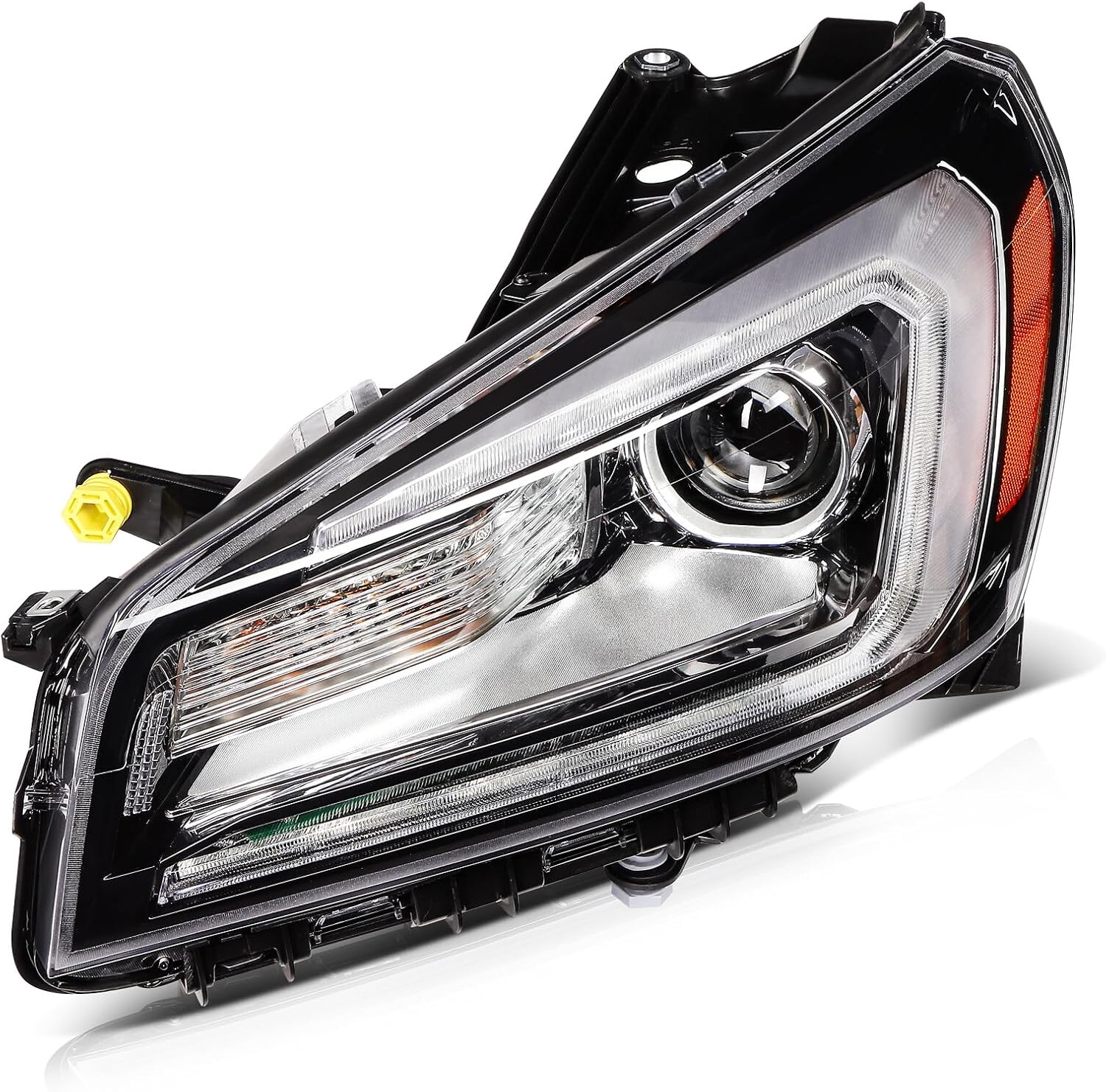 Headlight Assembly Fit with 2013-2016 for GMC ACADIA 2017 for GMC Acadia Limited Chrome Housing Left 23358994 GM2502376