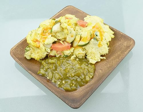 Miniatura 4 de Plato de madera de acacia de 8 pulgadas cuadrado para charcutería, aperitivo y queso, juego de 4, sostenible, hecho a mano, bandeja pequeña de