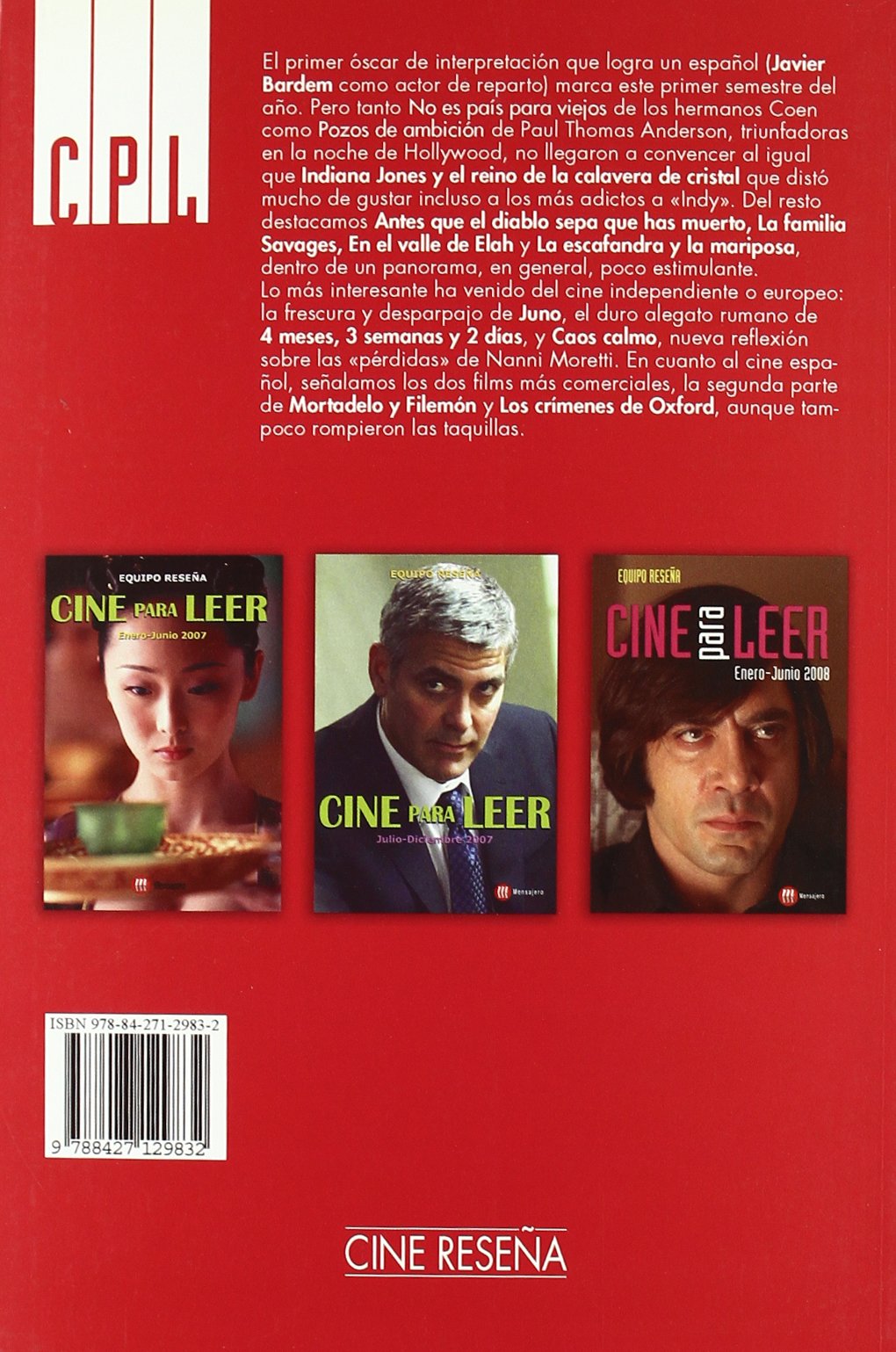 Cine para Leer 2008 enero-junio (CINE RESEÑA)