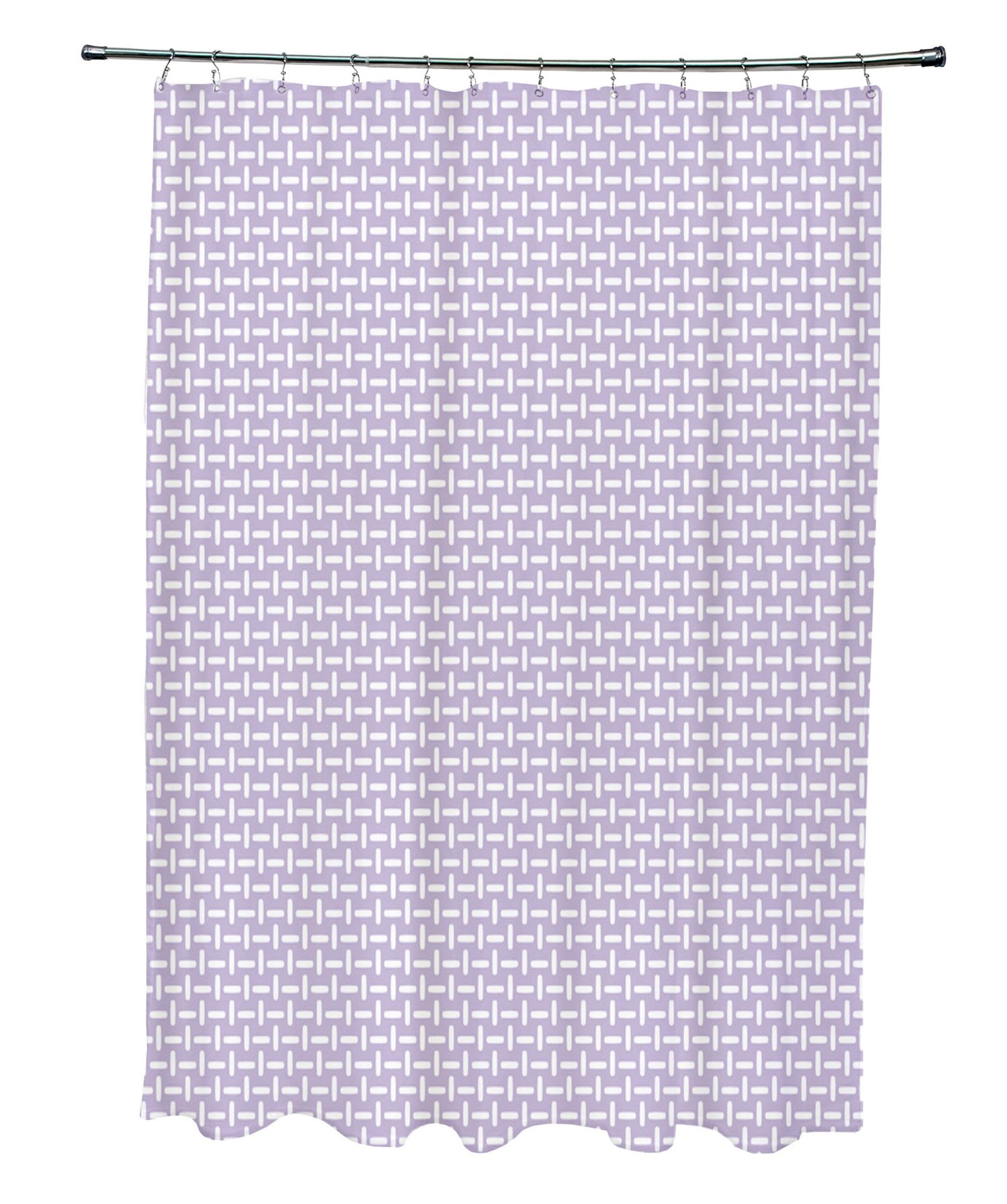 Ebydesign SG-N8-Lilac Geometric Shower Curtain, Lilac