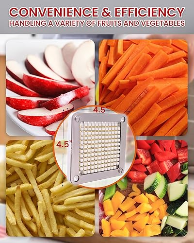 Miniatura 3 de Ezcasch Cuchilla de 14 "para cortador de papas fritas, picador comercial de patatas de acero inoxidable, cortador de frutas para cebolla, repollo,