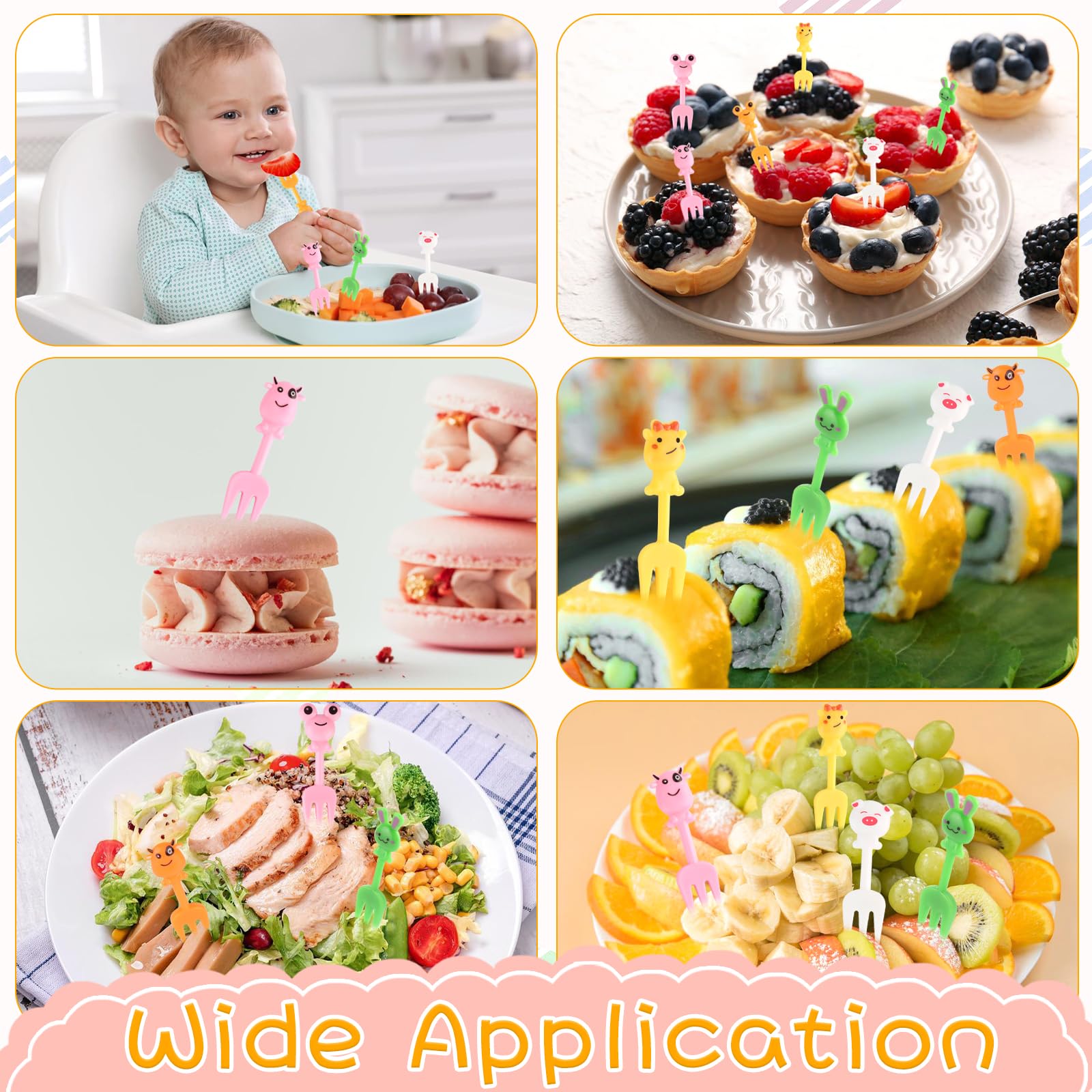 50 Forchettine Aperitivo Verde - Stuzzicadenti Plastica Per Feste - Foto 4