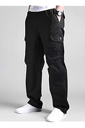 Pantalon Cargo Noir SJA – Homme Taille 44 – Intérieur Jambe 27.5″ – Regular