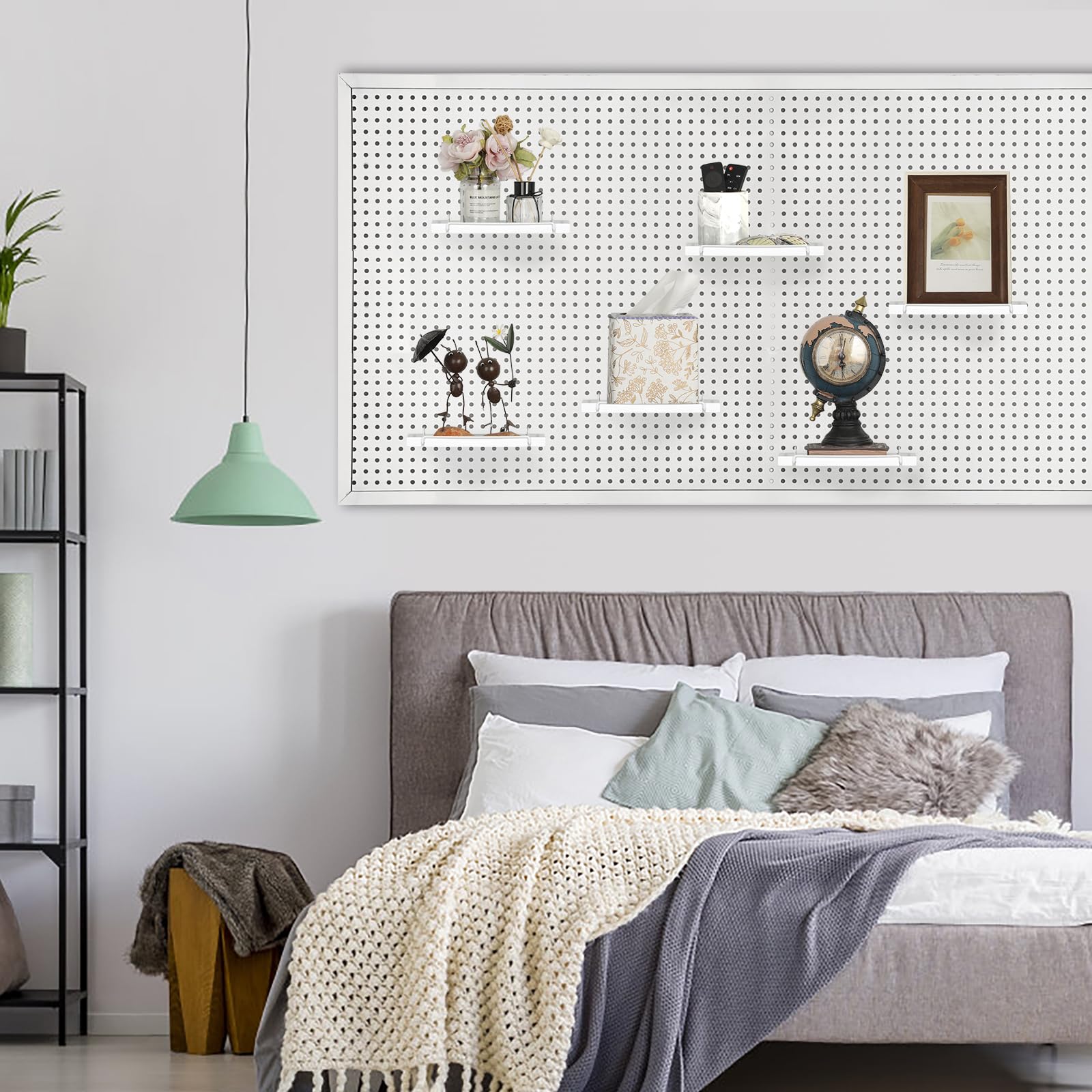 Kokone Magnetic Pegboard Shelves 6 Pack Medium Pegboard Shelf For Garage Sturdy - View #11