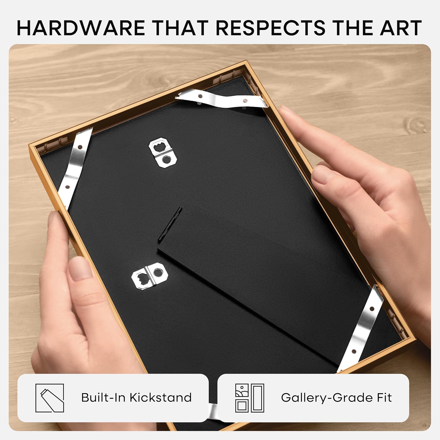 Homeforia A5 Picture Frame Bronze, High End Metal 5.8 x 8.3 Frame Matted to 4.1 x 5.8 Photo, A5 Frame with Mat A6 Art, 5.8x8.3 Poster Frames, 8.3x5.8 Display Frames, Tempered Glass, Wall Kit, Set of 1