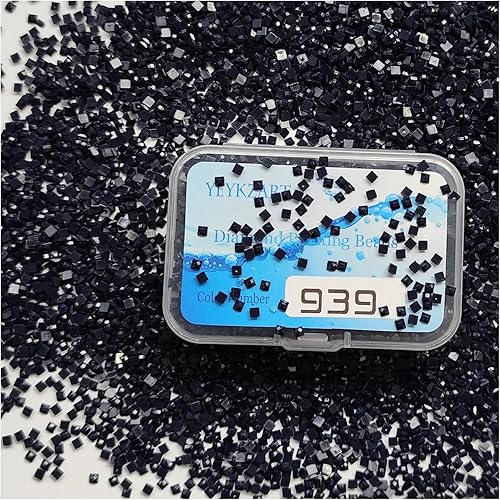 YEYKZART 939 Perlas de Reemplazo para Taladros de Pintura de Diamantes Cuadrados para Arte de Diamantes - 3500 PIEZAS
