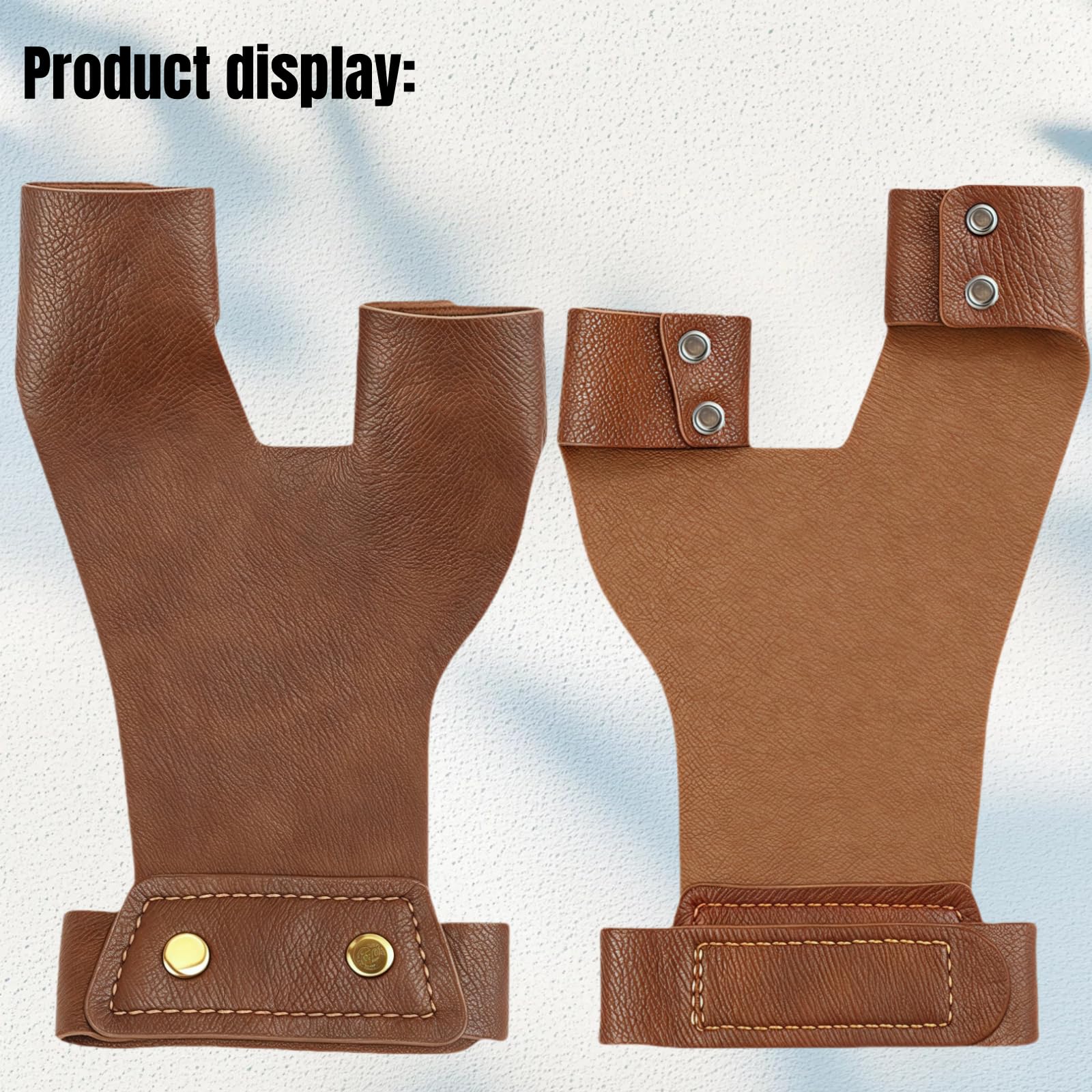 Guanti 2 Finger Guard Faux Leather, Glove 2 Finger Guard Faux Leather Equipaggiamento Protettivo, Pelle PU per Tiro con L'Arco Tradizionale Equipaggiamento Protettivo per Arcieri Sinistro Arcieri