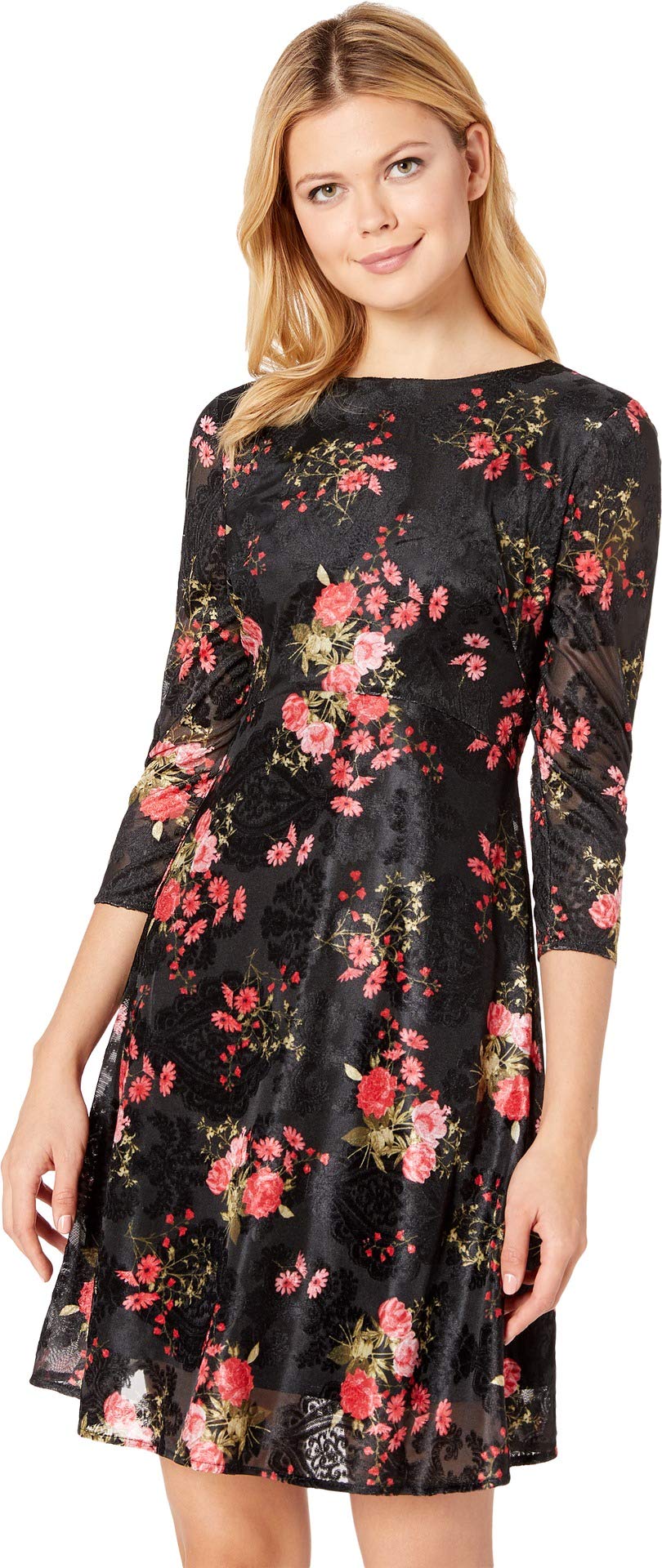 ECI New Yorkwomens VELVET BURNOUT DRESS Dress