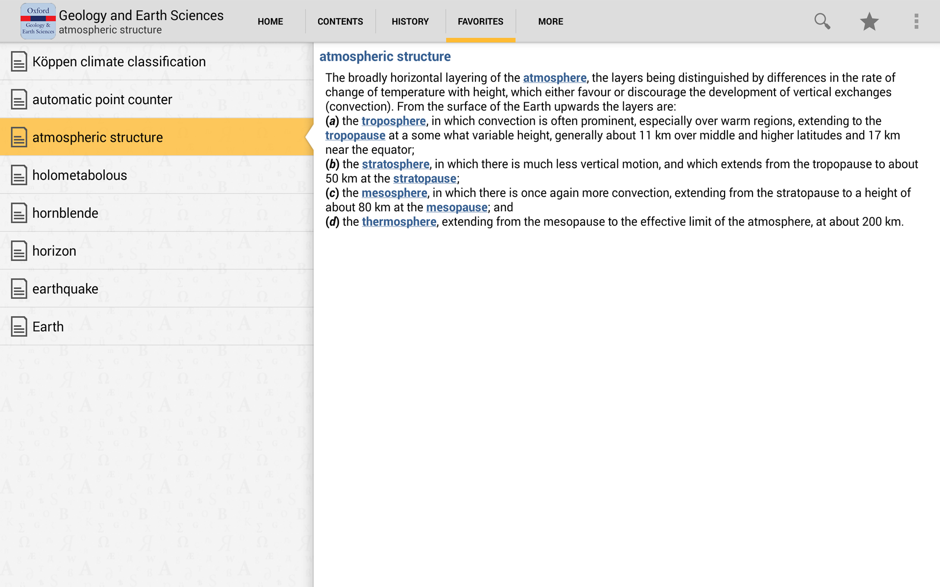 Oxford Dictionary of Geology and Earth Sciences App on Amazon Appstore