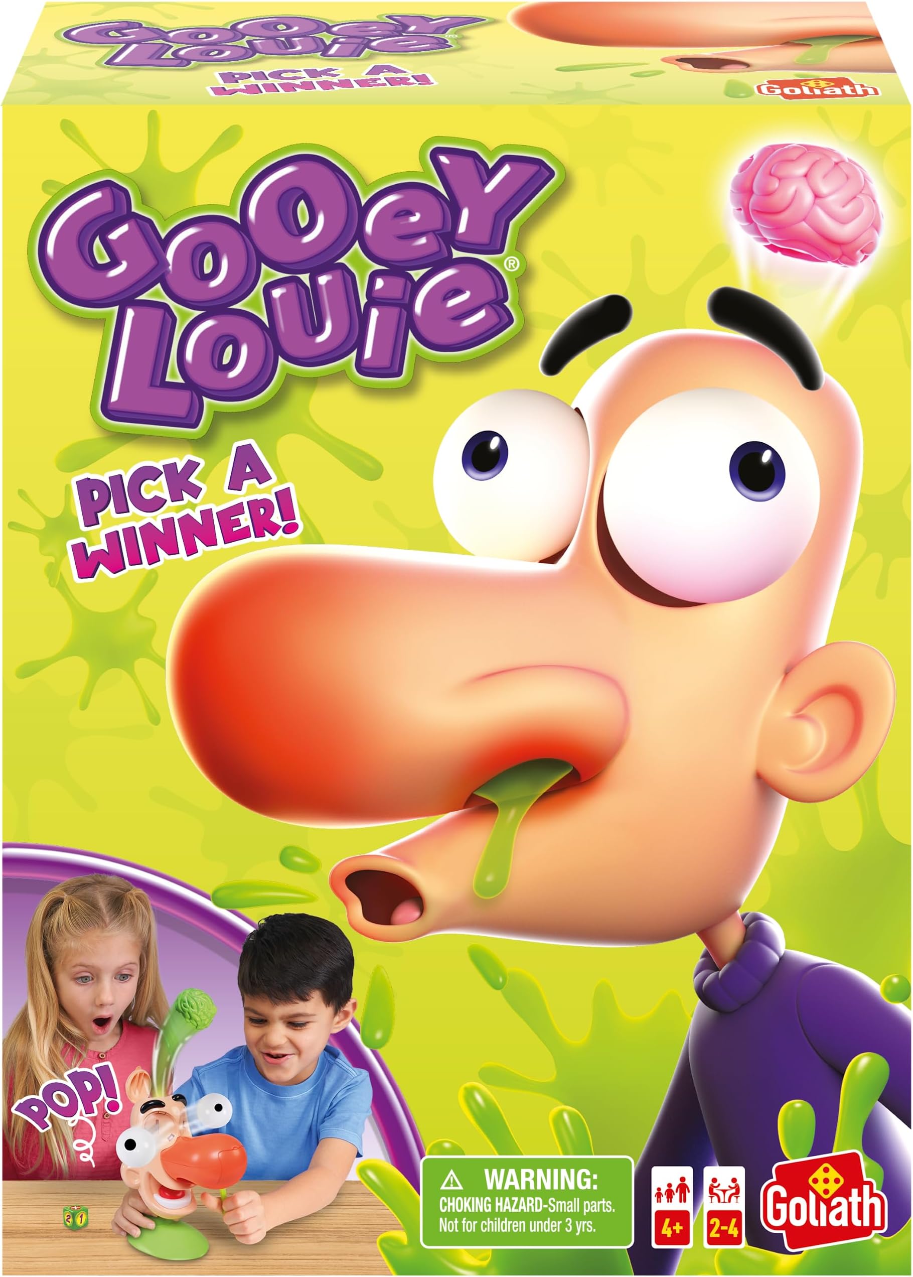 Goliath Games Gooey Louie: Pick a Winner! | New & Improved Bogey Picking Fun! | Kids Action Games | For 2+ Players | Ages 4+