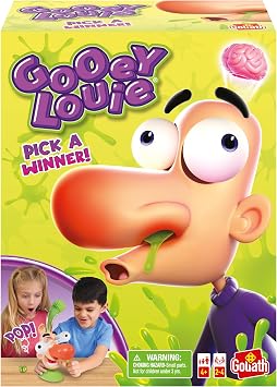 Goliath Gooey Louie Game - Pull Gooeys Out of Louies Nose Game - Ages 4 and Up, 2-4 Players